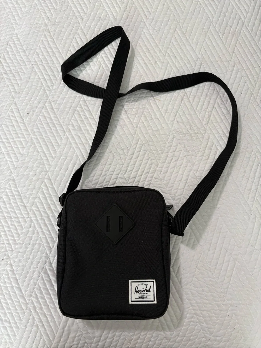 Herschel Supply Company Black Compact Crossbody Messenger Bag